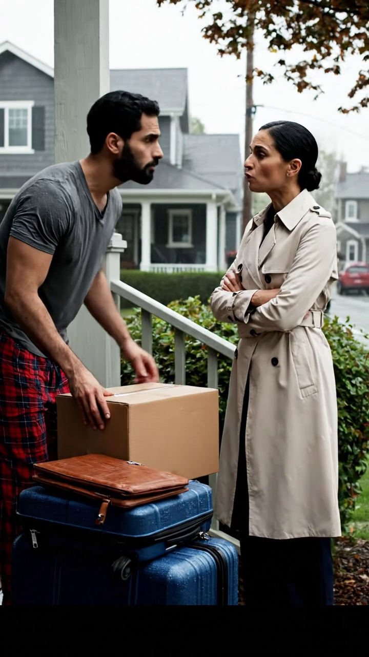 Mon fils a discrètement porté ma valise sur le porche tandis que sa femme m'a dit, 