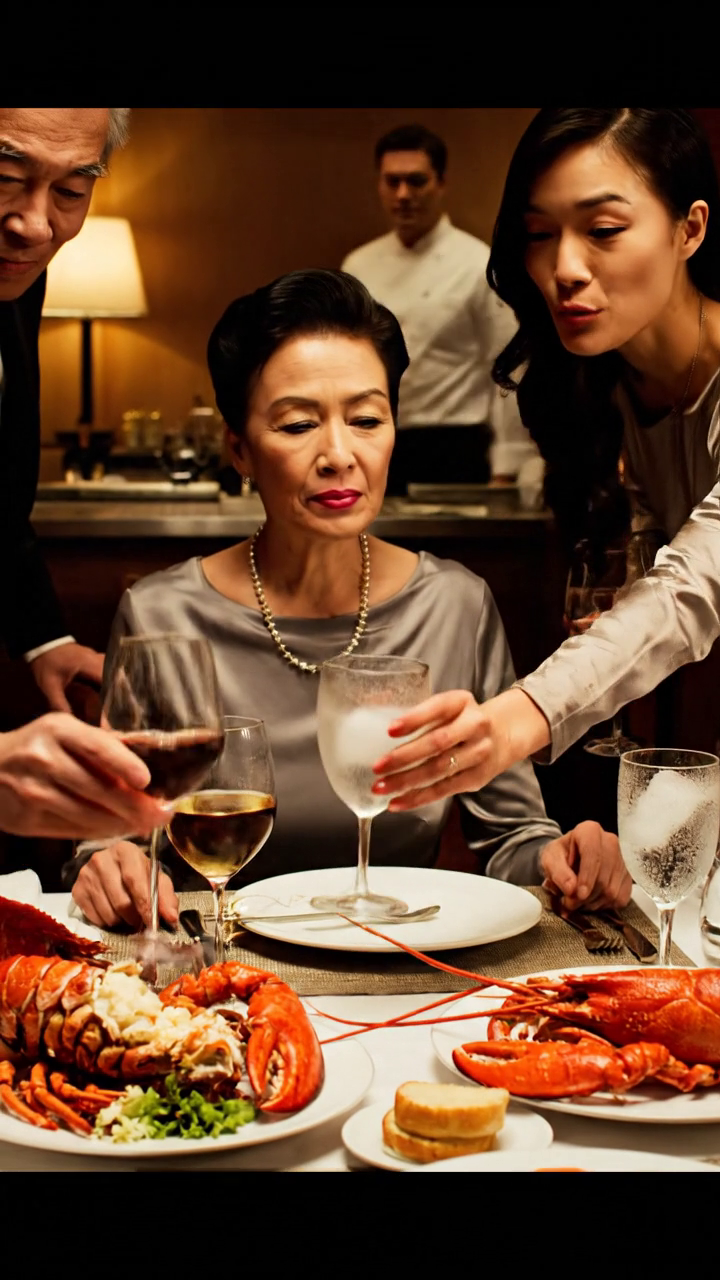 Nous ne servons pas de repas supplémentaires, Ma belle-fille a dit comme elle a poussé un verre d'eau vers moi pendant que toute sa famille déchirait dans 60 homards juste en face de moi; mon fils a ajouté, 