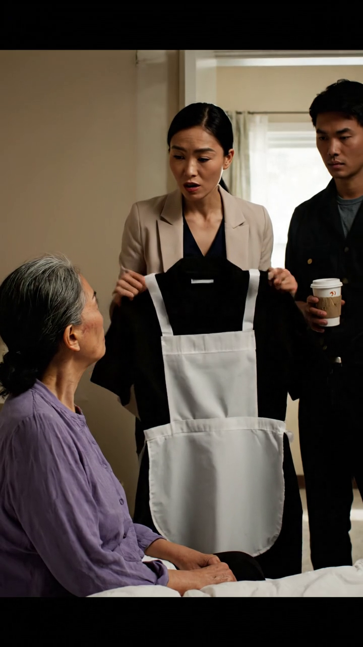 Après avoir fait faillite, j'ai emménagé avec mon fils pour refaire ma vie ensemble, mais le premier jour, ma belle-fille a posé un uniforme de bonne sur mon lit et m'a dit froidement : 
