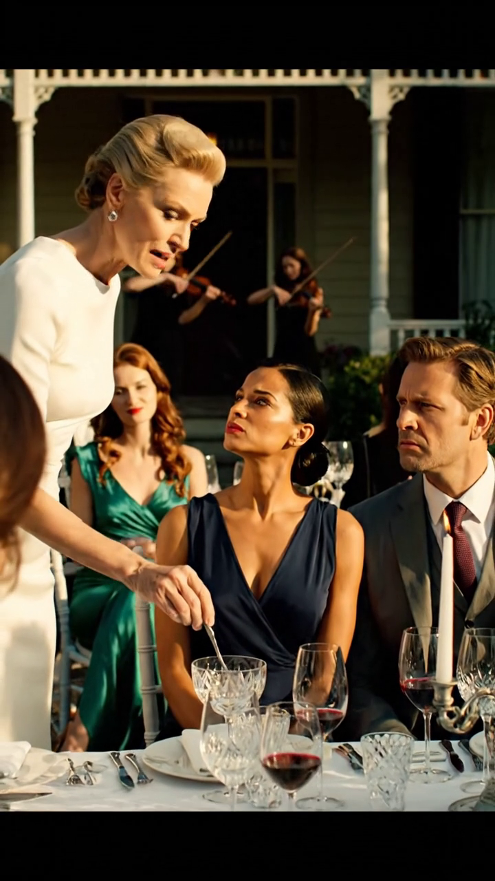 Na przyjęciu ogłaszając, że oba domy pójdą do Vanessy, moja teściowa kichnęła do mnie: 