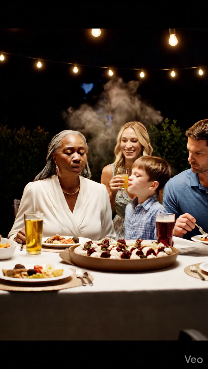 U večeře mi vnuk vykouřil do obličeje kouř a řekl: