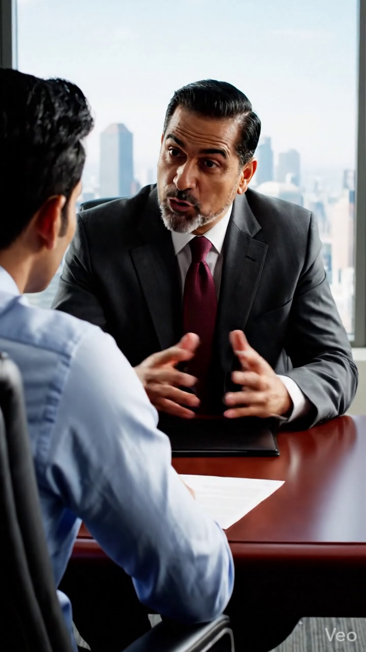 Au cours de mon examen annuel dans un bureau du centre-ville, mon patron a glissé une feuille de papier à travers le bureau et a scindé 