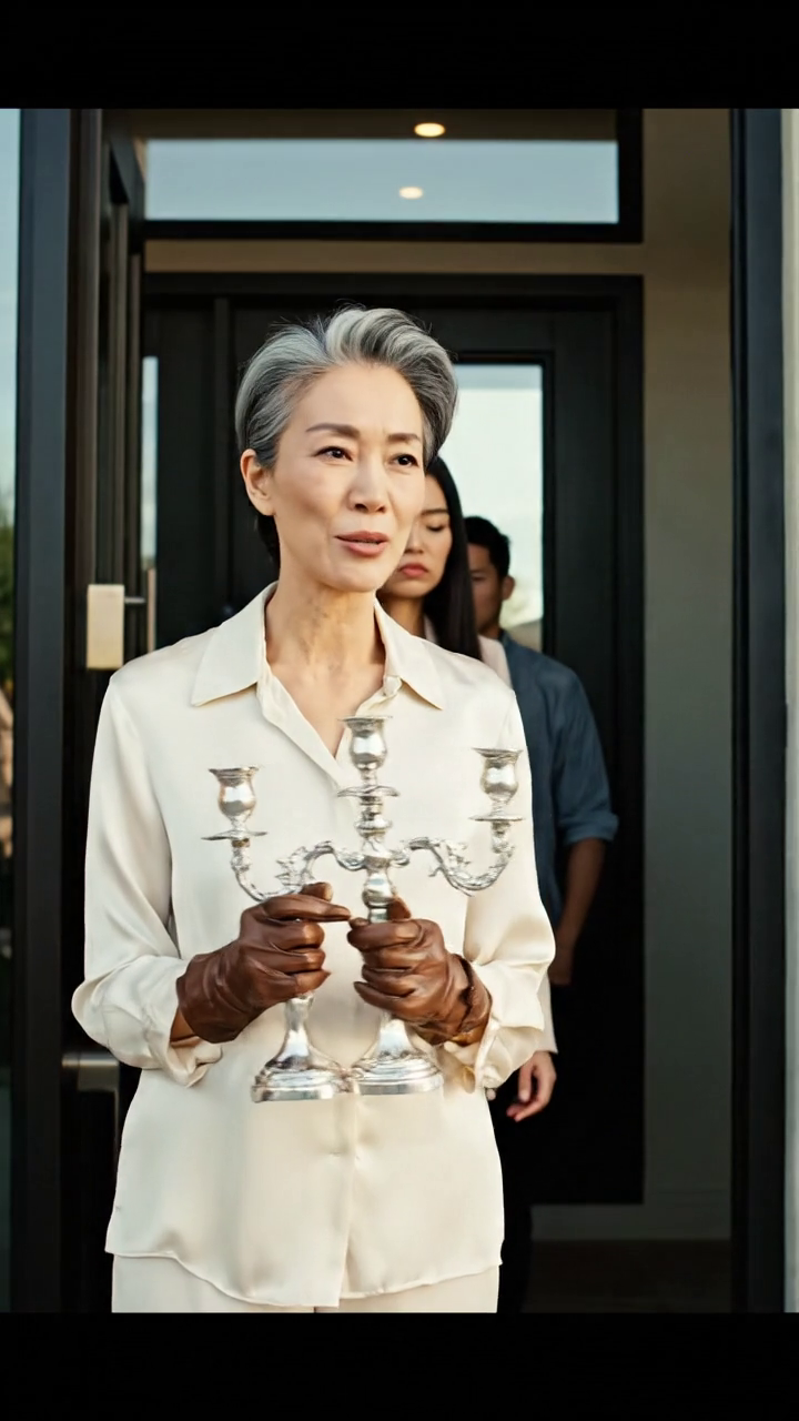 Ik reed twaalf uur met mijn oma zilveren kandelaars op de achterbank voor mijn broer verlovingsdiner. Zijn verloofde deed de deur open, keek naar de aandenkendoos in mijn armen en zei: Dat hebben we gisteren gedaan. Gewoon een goede familie. Vijf dagen later, mijn telefoon verlicht met zijn naam, en het eerste wat hij zei was, de kaart werd geweigerd. Nieuws