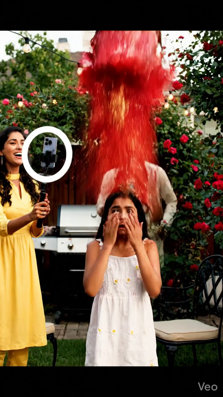 Ma sœur a largué un seau de peinture rouge mélangé avec des paillettes sur ma fille de 8 ans, robe blanche en plein milieu de mon père, fête du 60e anniversaire dans notre cour de banlieue, en livestreaming comme une blague. J'ai cogné l'iPhone de sa main pour protéger mon enfant, et mon père aboie, excusez-vous. Vous avez bouleversé tout le monde. Ce soir-là, le clip a été tordu et diffusé sur Facebook. Quelques jours plus tard, je leur ai donné une fin qu'ils n'ont jamais vue venir. Nouvelles