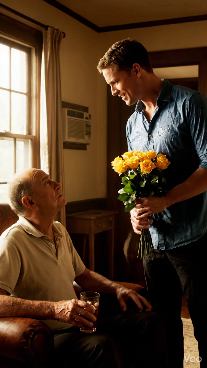 W Dzień Ojca, mój syn wszedł do mojego domu rancza w Dallas, trzymając bukiet żółtych róż i zapytał: