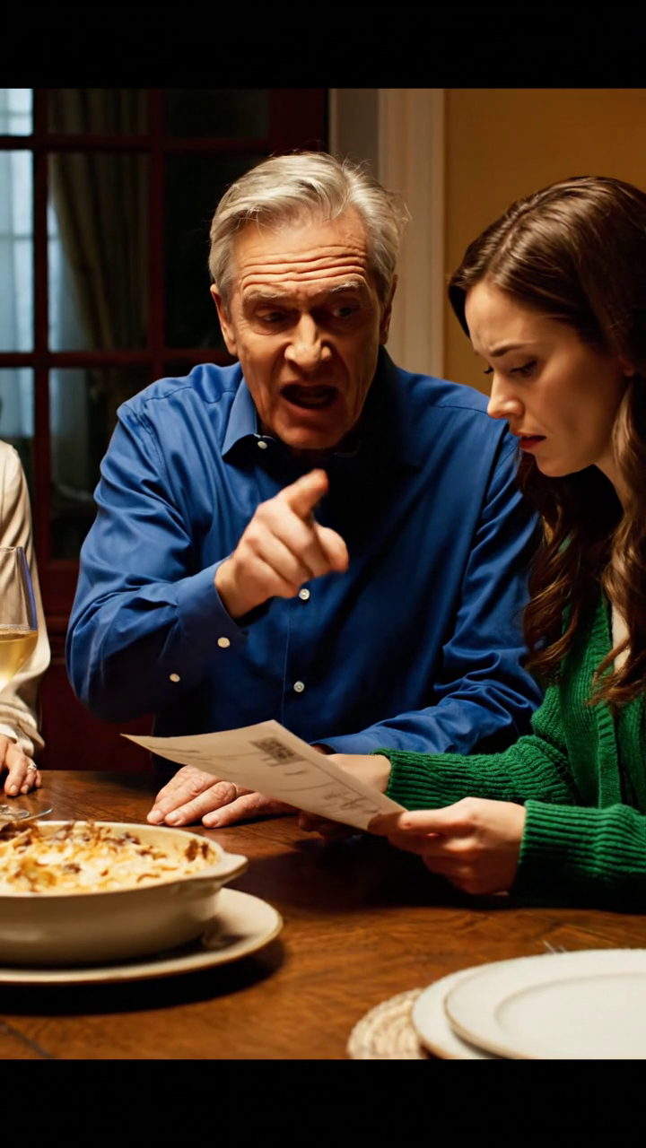 Mon père a poussé la facture de loyer excessive de 15 000 $ sur la table à manger et a dit, 