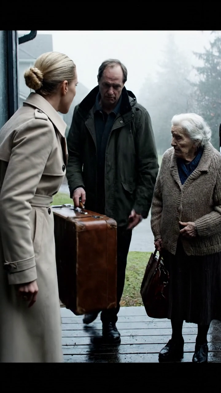 Můj syn tiše nesl můj kufr na verandu, zatímco mi jeho žena řekla, 