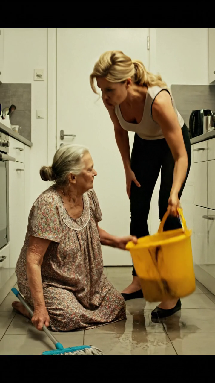 Ik hoorde mijn dochter in de wet noemen lief, Rest, mam, ik zal alles afhandelen, ... wanneer mijn zoon thuis was. Maar toen hij wegging, gleed haar masker uit. Die avond, toen ik knielde dweilen de vloer, ze grijnsde, je nutteloze oude vrouw! ..en dumpte een emmer vuil water over mijn hoofd. Gevroren in de deuropening, zag mijn zoon alles. Op dat moment verbrijzelde de leugen en zou mijn leven nooit meer hetzelfde zijn. Echte verhalen