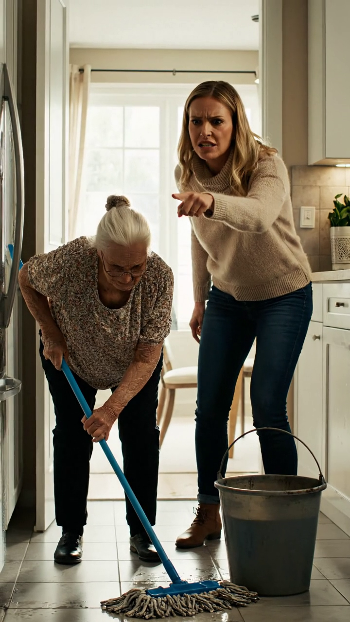 J'ai entendu ma belle-fille appeler doucement,