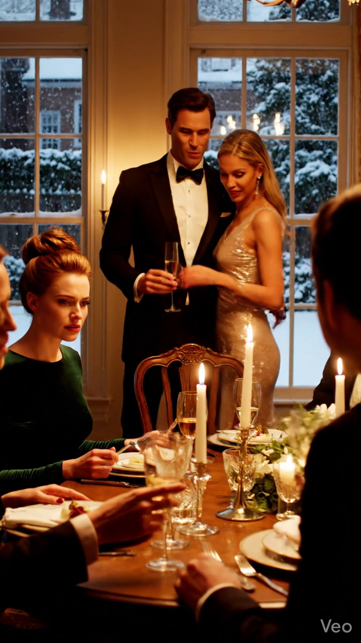 Au dîner de la nouvelle année, mon mari a déclaré ses fiançailles à sa maîtresse devant tout le monde. Elle était assise à côté de lui, portant le bracelet de ma mère. Il a prétendu que j'avais déjà signé les papiers du divorce, mais pas moi. Ils ont levé leurs lunettes pour célébrer leur amour pendant que je m'asseyais là, ignoré. J'ai simplement souri, j'ai sorti mon téléphone, puis j'ai fait quelque chose qui leur a fait souhaiter qu'ils n'aient jamais ri... Rois