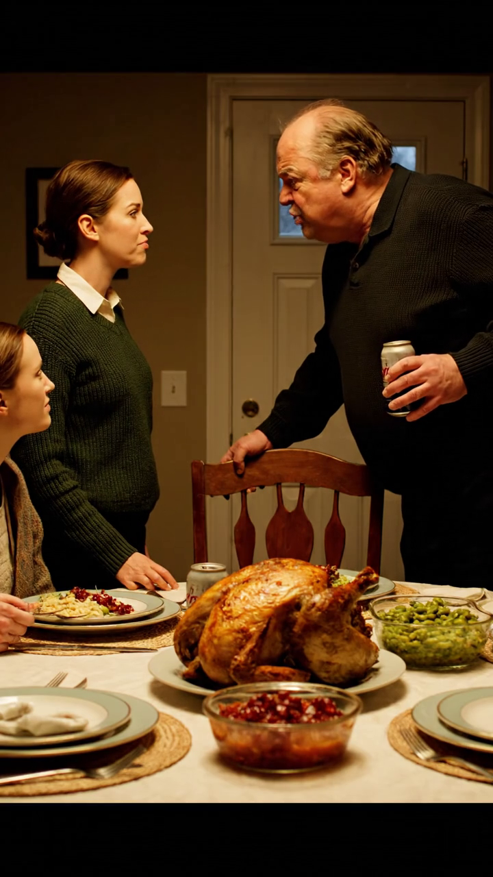 Au dîner de Thanksgiving, mon père m'a appelé une poire, a jeté mon étoile de bronze dans la boue, et m'a dit de sortir de sa maison parce que je ne donnerais pas plus de cinq mille dollars pour sa barque de rêve, mais la partie qui l'a brisé n'était pas le sourire sur mon visage quand il a crié que c'était ce que j'ai fait tranquillement avant le lever du soleil, parce que le lendemain matin, il était à ma porte, face rouge et frapper comme un homme qui venait de réaliser que sa fille la plus forte était celle qui gardait toute sa vie en marche News