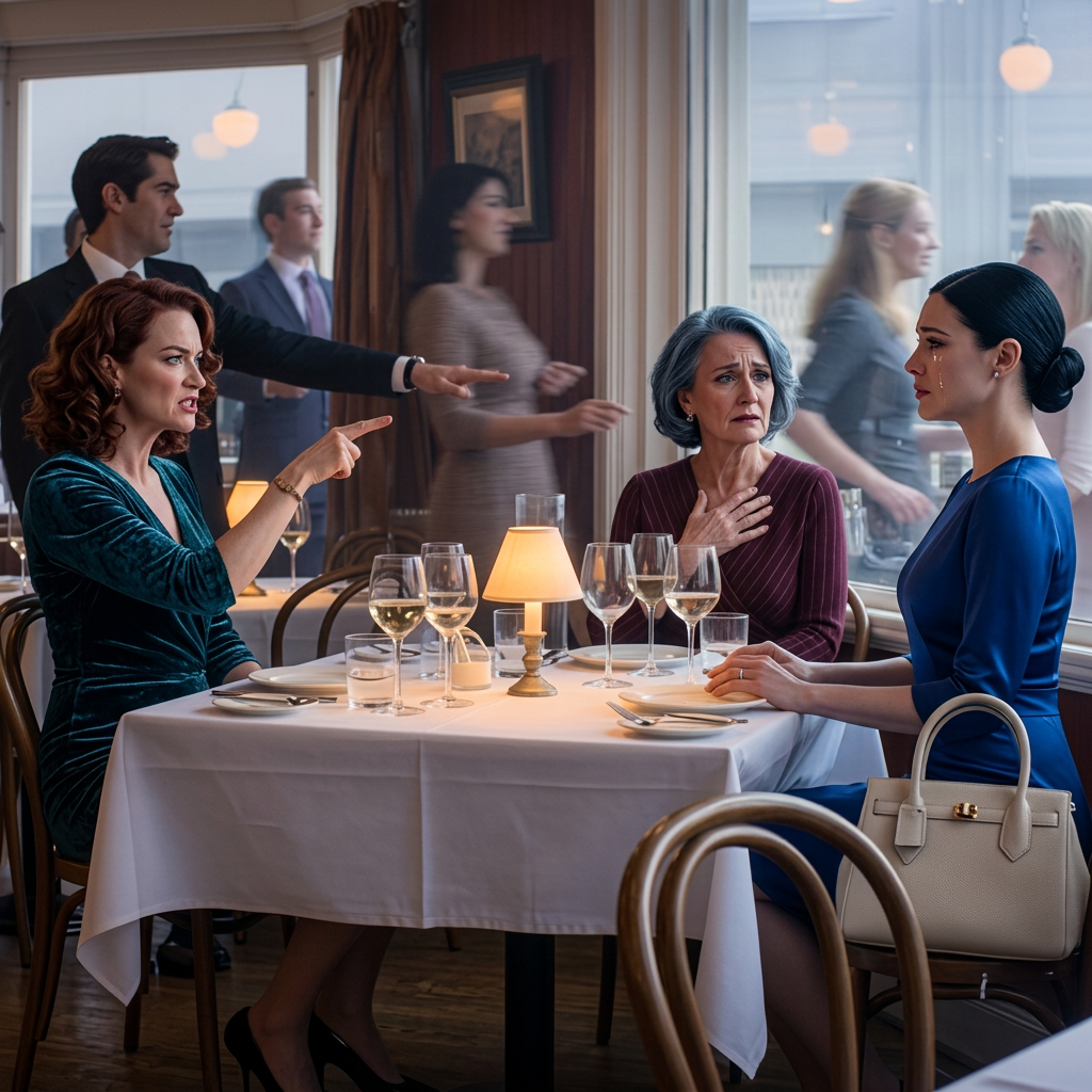 Lors du dîner de fiançailles de ma sœur, maman m'a présenté la famille du marié. Papa a ajouté que nous avons abandonné sur elle. La mère du marié s'inclina la tête, me fixa, et murmura : « Attendez... vous êtes la femme qui s'est arrêtée. Toute la table est morte silencieuse. Ma mère est devenue blanche. Nouvelles