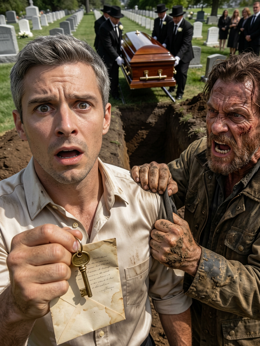 À l'enterrement de mon père, le fossoyeur m'a mis de côté 