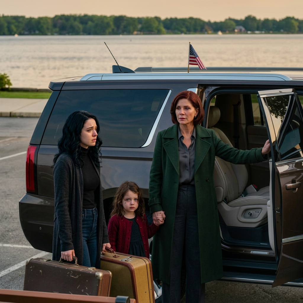 Viděl jsem svou dceru a vnučku v parku se dvěma kufry vedle nich. Ptal jsem se, proč nebyla v mé společnosti. Udusila slzy, řekla, že ji pustili, protože její tchán si myslel, že moje rodina není dost dobrá. Usmál jsem se, otevřel dveře od auta a řekl: 