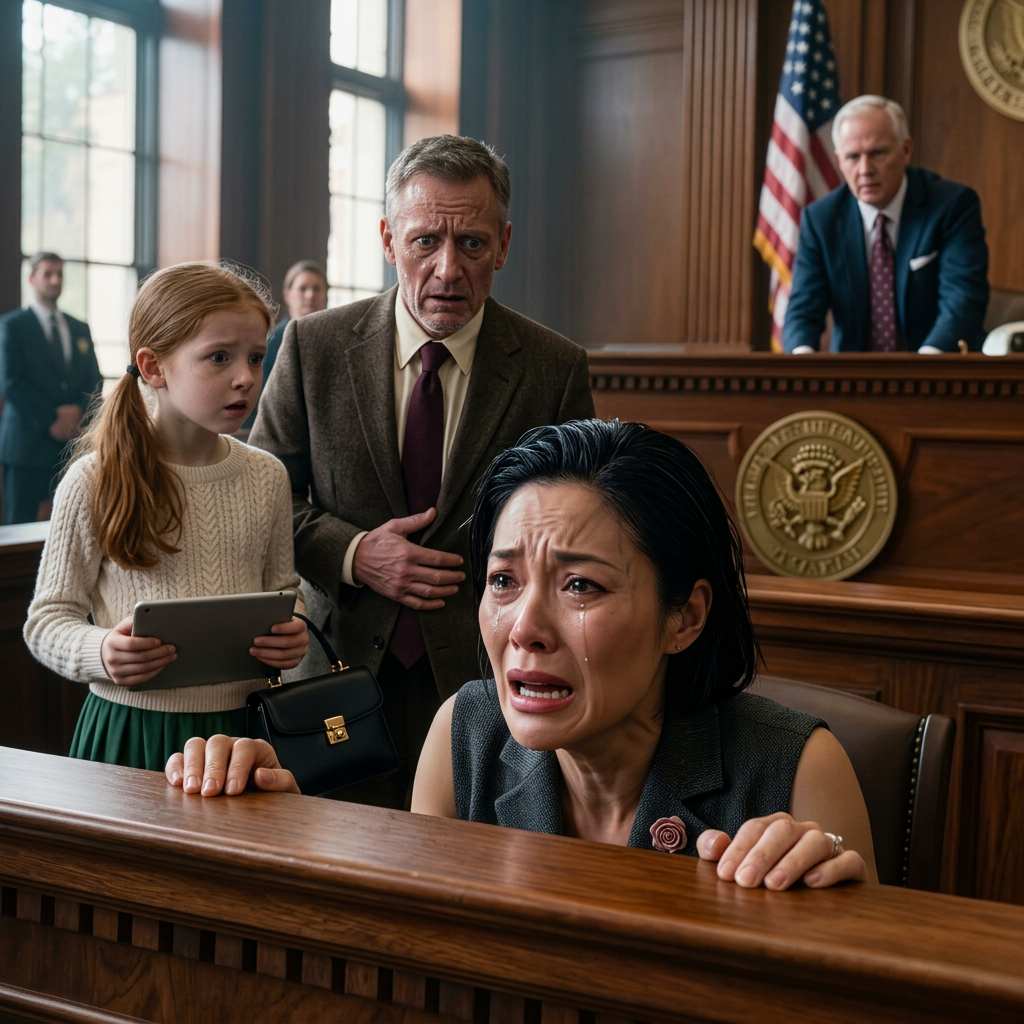 Mon mari a demandé le divorce, et ma fille de dix ans a demandé au juge. Le juge a hurlé. Quand la vidéo a commencé, toute la salle d'audience est tombée silencieuse. Nouvelles
