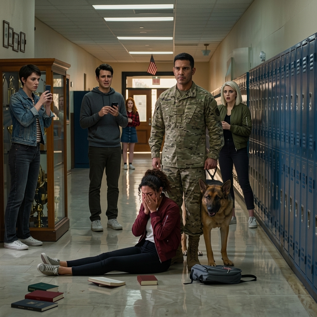 Zachowanie bogatego ucznia pozostawiło szkołę zaciętą do czasu przybycia jej odznaczonego ojca wojskowego.