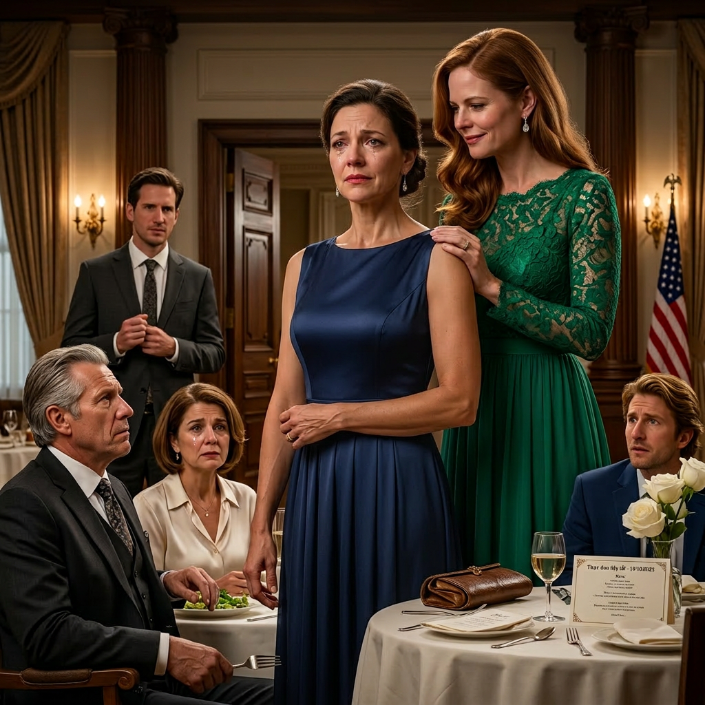 Na svatební večeři mé nevlastní sestry, mě vytáhla před ženichovým stolem a smála se,