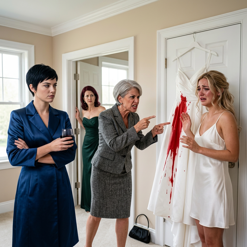 Moje sestra mi na svatební šaty nalila červenou olejovou barvu. Máma ji bránila a říkala: 