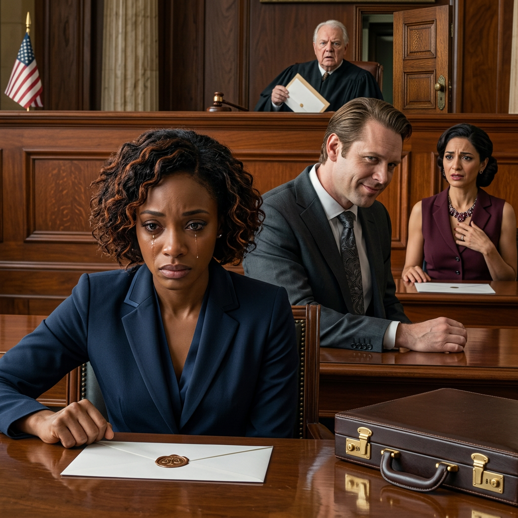 Právě uprostřed rozvodového slyšení se můj manžel naklonil a zašeptal: 