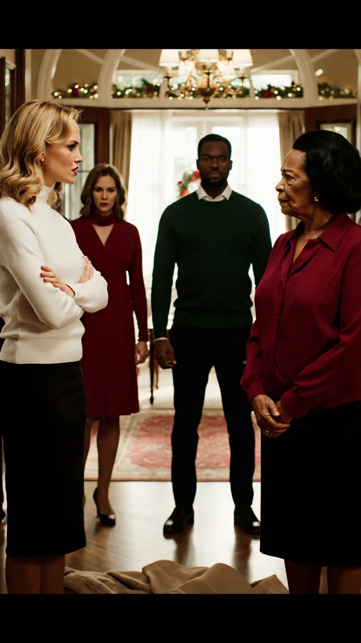 W świąteczny poranek, moja córka prawa rzucił mój płaszcz do moich stóp przed 11 krewnych, zimno powiedział mi, aby wydostać się z domu Sugar Land kupiłem w gotówce 17 lat wcześniej; mój syn stał kilka kroków dalej, cicho dokładnie 14 sekund, a ja tylko pochylił się, wziął mój płaszcz, uśmiechnął się, powiedział, 