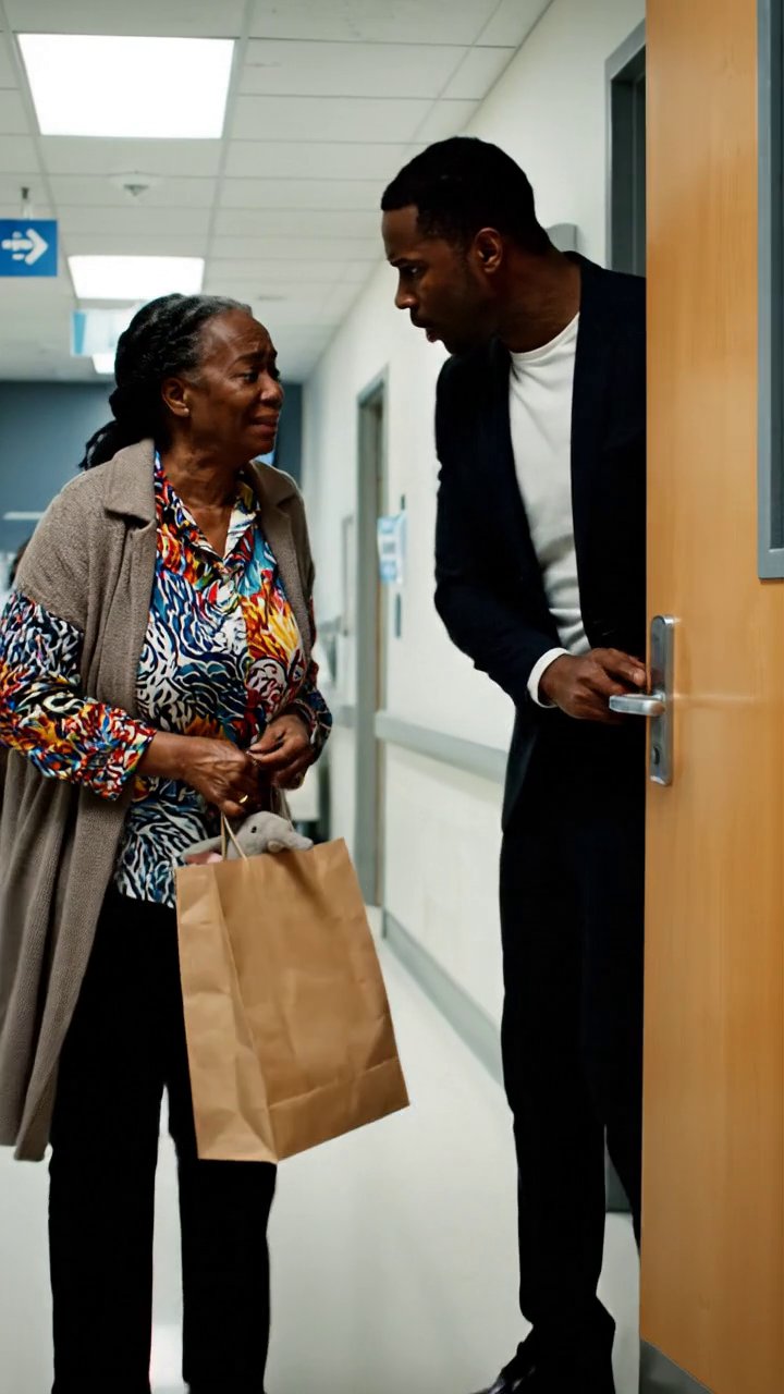 Ik kwam naar het ziekenhuis met trillende handen en een zak vol geschenken, wanhopig om mijn pasgeboren kleinkind voor het eerst te zien. Maar voordat ik naar binnen kon gaan, blokkeerde mijn eigen zoon de deur en spuugde, jij smerige oude vrouw! Je infecteren de baby! Toen gooide hij mijn geschenken naar de vloer en duwde me naar beneden. Daar liggend in schaamte, maakte ik één beslissing die hij nooit meer zou zien mijn erfenis... maar dat was slechts het begin. Echte verhalen