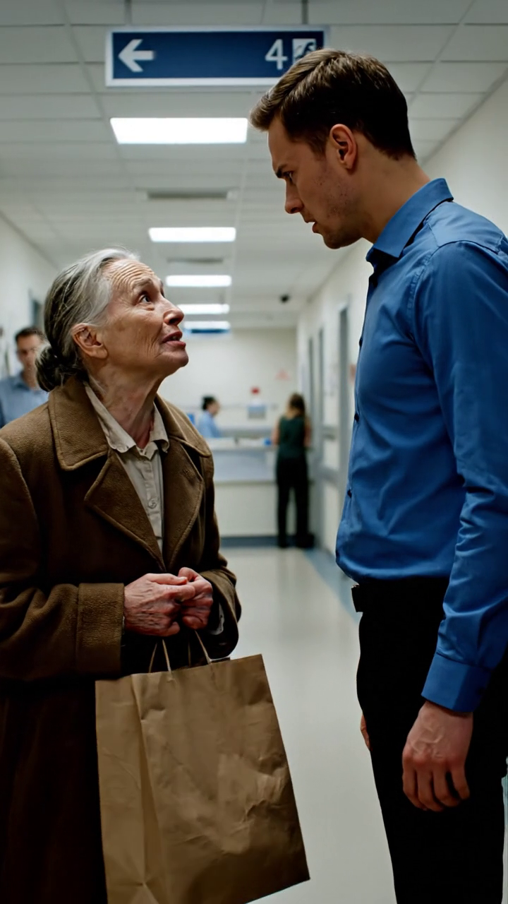 Przyjechałem do szpitala z drżącymi rękami i torbą pełną prezentów, desperacko pragnąc zobaczyć mojego nowonarodzonego wnuka po raz pierwszy. Ale zanim wszedłem do środka, mój własny syn zablokował drzwi i splunął: Zarazisz dziecko! 