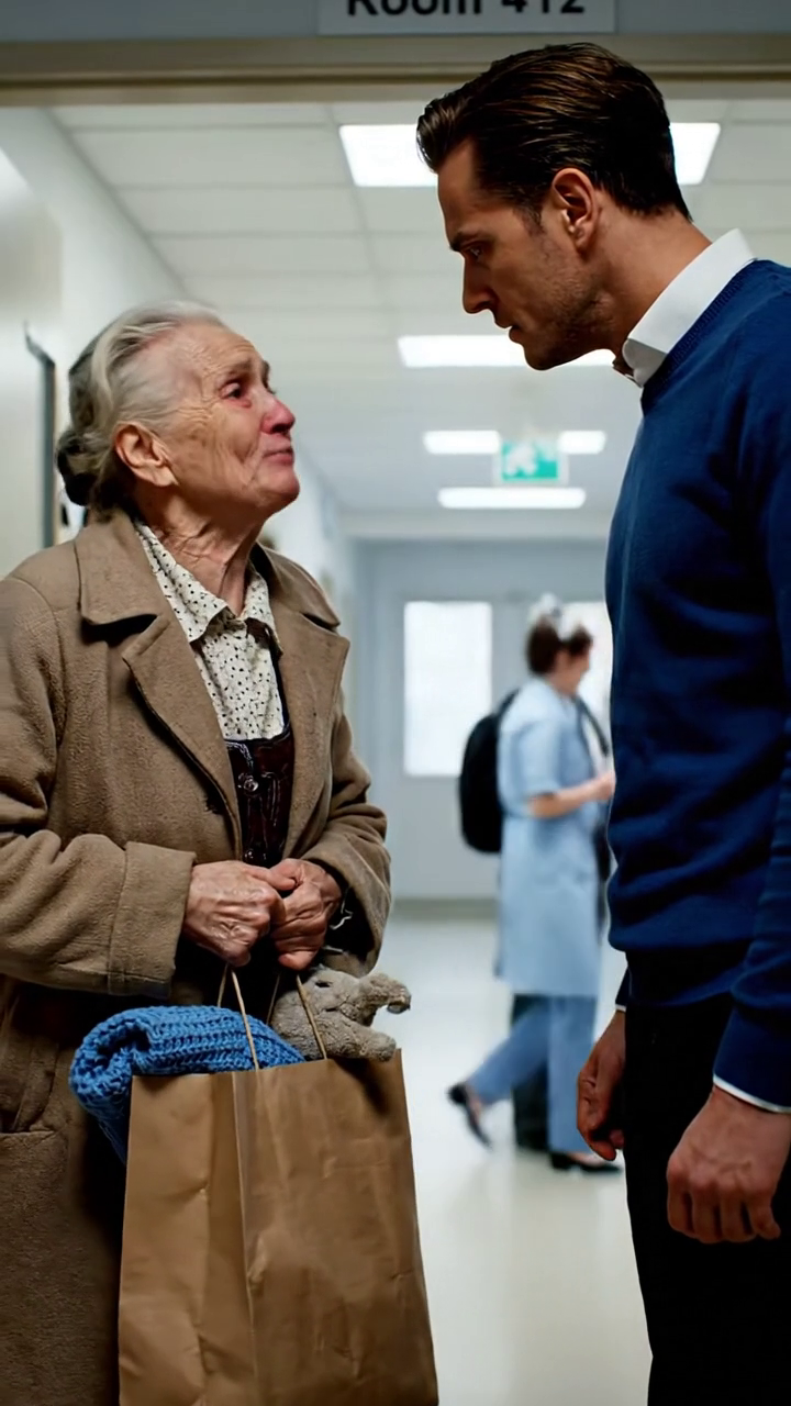 Přišel jsem do nemocnice s třesoucími se rukama a pytlem plným dárků, zoufale jsem chtěl vidět své vnouče poprvé. Ale než jsem se dostal dovnitř, můj vlastní syn zablokoval dveře a plivnul: 