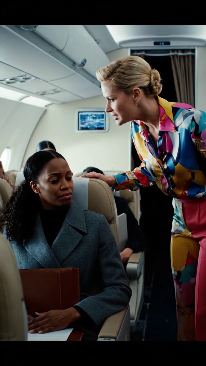 Pilot rozkazuje Czarnej Kobiecie przenieść siedzenia w Wigilię.