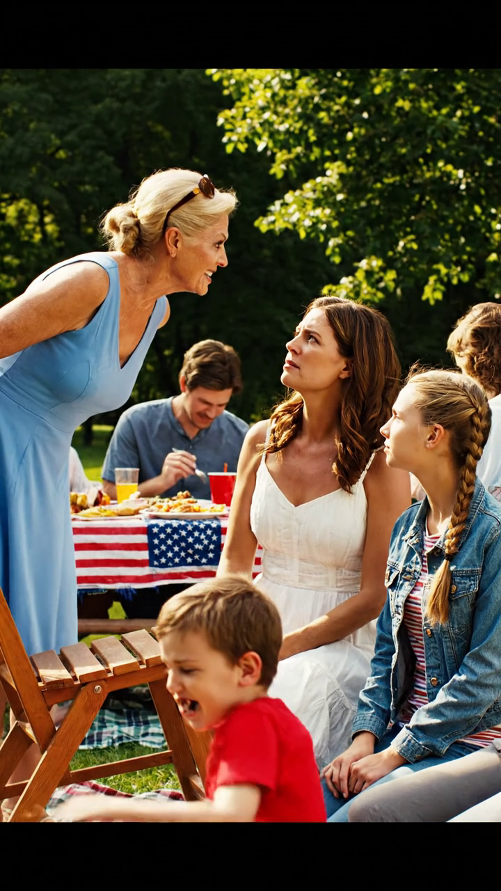 Tijdens de picknick zei mijn moeder: 