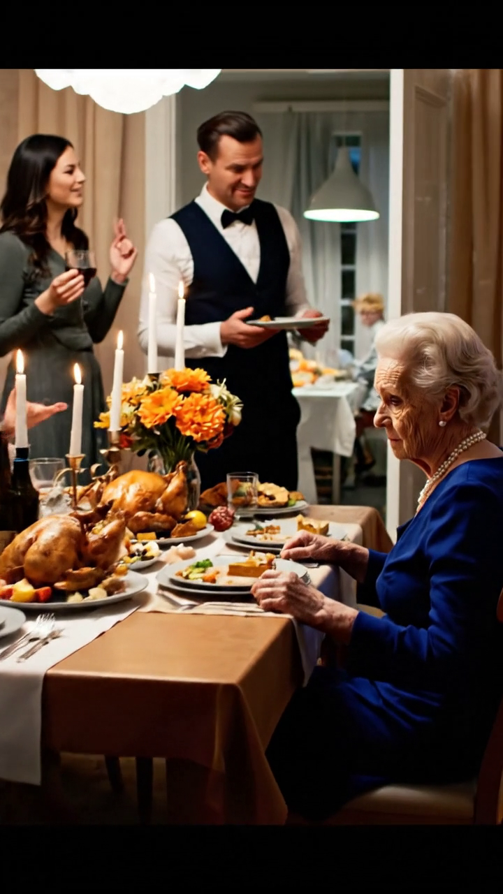 Na Díkuvzdání mi syn nevytáhl židli, přeskočil mi sklenici na vodu a poslední plátek dýňového koláče byl ke mně přitlačen jako zbytky, zatímco celý stůl pořád mluvil o domě u jezera, lyžařském výletu a jejich jarní renovaci do příštího rána, každý účet, který měli, najednou ztichl a tentokrát se nikdo tak snadno nesmál.