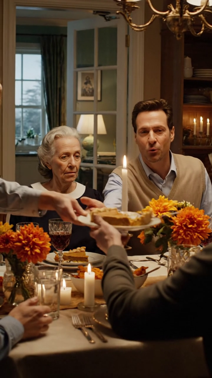 Le soir de l'Action de grâces, mon fils n'a pas sorti ma chaise, mon verre d'eau a été sauté, et la dernière tranche de tarte à la citrouille m'a été poussée comme des restes pendant que toute la table parlait d'une maison du lac, d'un voyage de ski, et de leur rénovation printanière le lendemain matin, chaque récit qu'ils avaient vécu s'est tu en même temps, et cette fois personne ne riait si facilement News