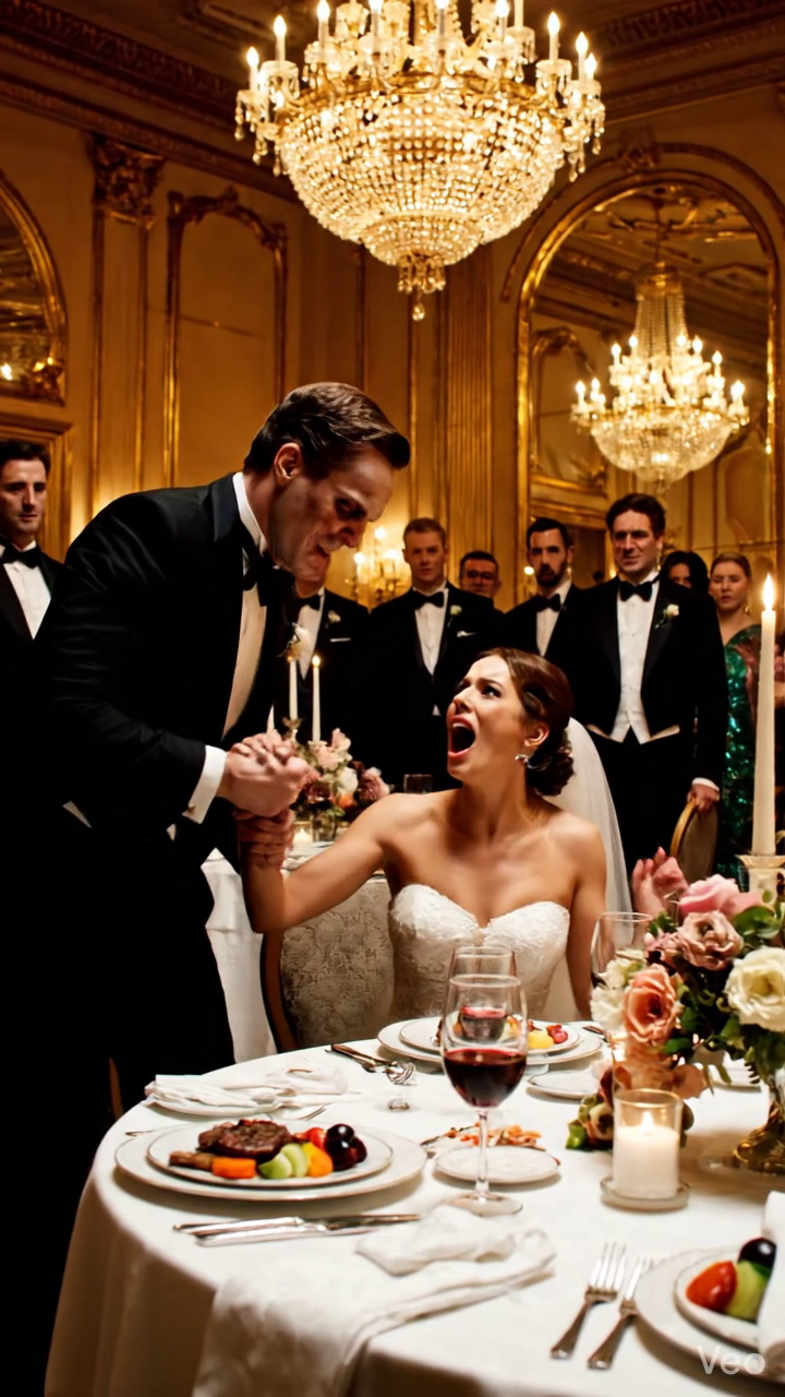 Na naší svatbě bylo jídlo konečně podáno, ale můj manžel se nedotkl ani sousta. 
