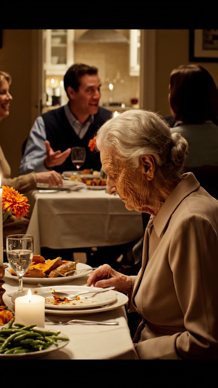 Op Thanksgiving avond, mijn zoon trok niet uit mijn stoel, mijn waterglas werd overgeslagen, en het laatste stuk pompoen taart werd naar beneden geduwd naar me als restjes terwijl de hele tafel bleef praten over een meer huis, een ski-reis, en hun voorjaar renovatie door de volgende ochtend, elke rekening die ze leefden uit werd stil in een keer, en deze keer niemand lachte zo gemakkelijk Nieuws