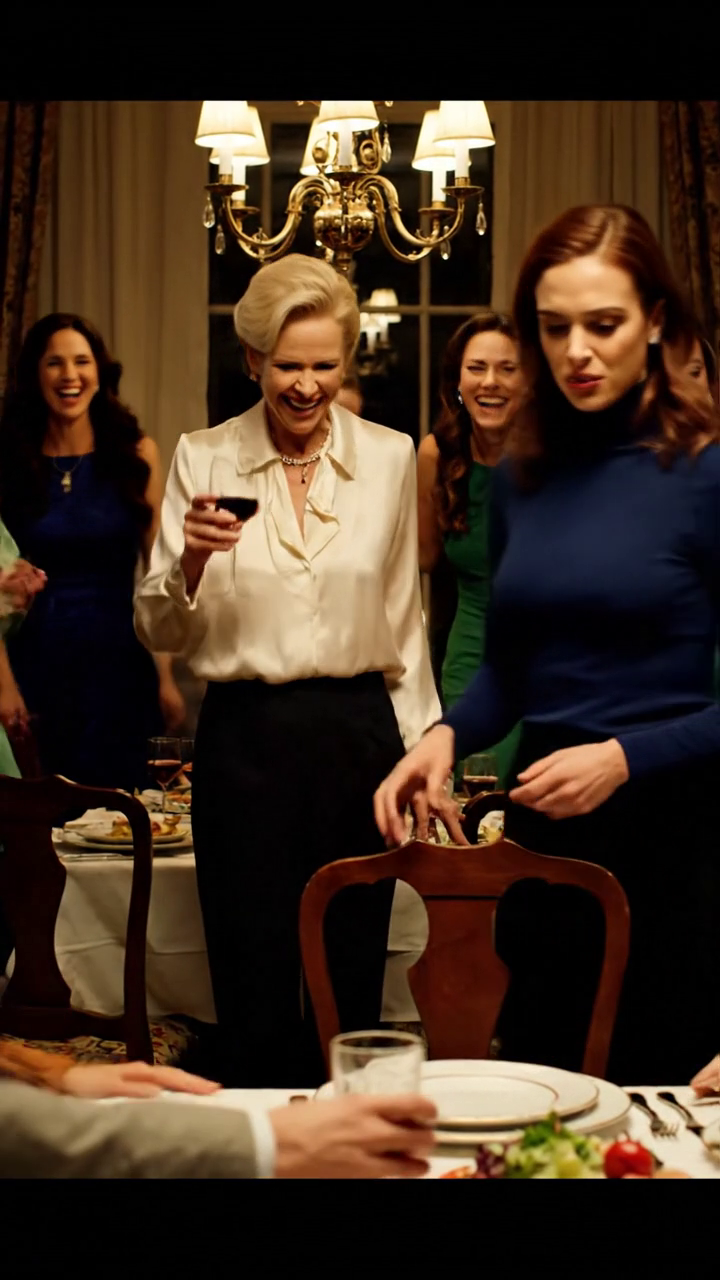 Une fille est médecin... l'autre est une bonne, ma mère a grillé à Thanksgiving, en riant avec quatorze personnes présentes. Et quand ma mère a encore essayé de griller ma soeur... ce que j'ai dit ensuite... personne ne pouvait croire.