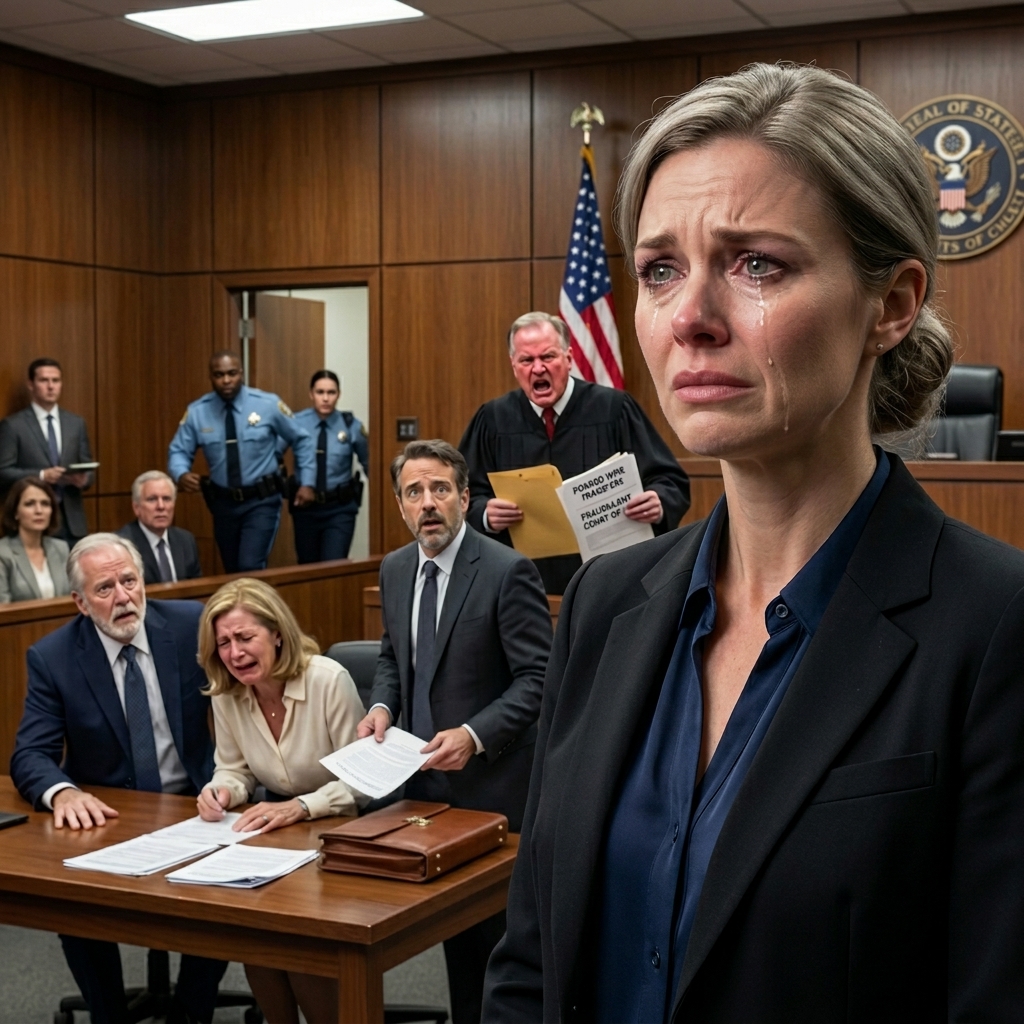 In Court, Meine Eltern veranlassten mich, die Kontrolle über alle meine Vermögenswerte ihr Anwalt gemildert Arrogant, Bestimmte Er hatte bereits geworben. Der Bailiff Handed The Judge An Envelope, Und als er begann, die Liste zu lesen, Er plötzlich schrie “Stop sofort. Holen Sie sich Sicherheit in hier.“ Die Gesichter meiner Eltern wurden Pale. Könige