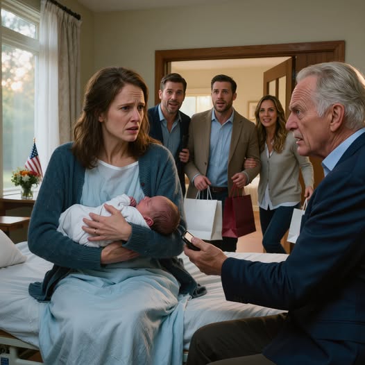 Vidět mě, jak držím své novorozeně v opotřebovaném oblečení v nemocničním pokoji, můj dědeček se mračil a zeptal se: 