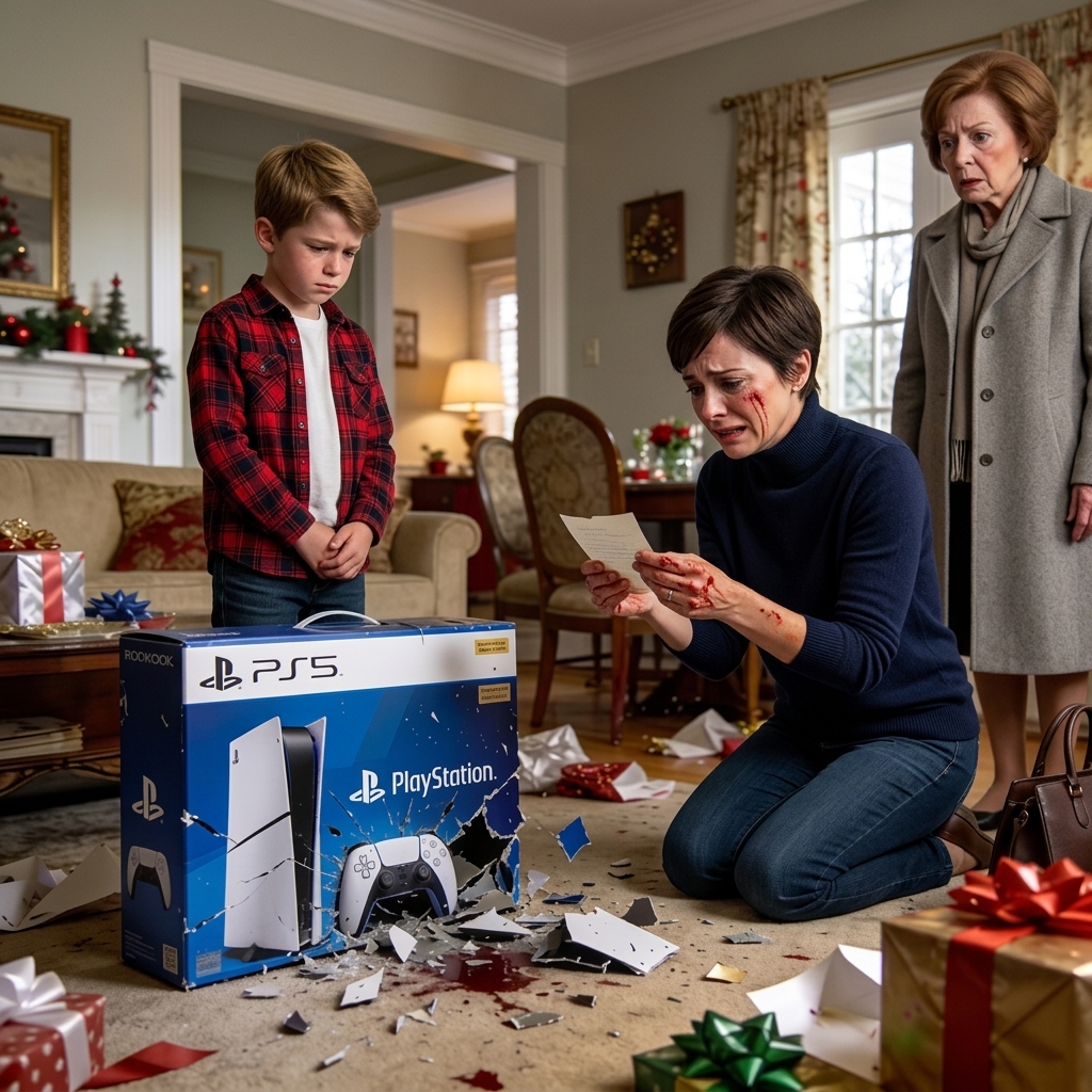 Ma mère a donné à mon fils de 8 ans la nouvelle PlayStation. Mais au moment où il ouvrit la boîte, il la frappa silencieusement sur le sol et la brisa. Que faites-vous ? J'ai crié dans l'incrédulité. Il n'a pas répondu. Au lieu de ça, il est entré dans sa poche et m'a donné quelque chose. Pouvez-vous encore dire ça... après avoir vu ça ? J'ai regardé en bas et tout mon corps a commencé à trembler. Histoire