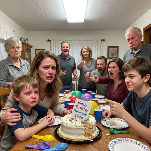 Beim Geburtstag meiner Mutter klopfte mein Neffe die handgemachte Karte meines Sohnes und schoss sie in den Kuchen. „Niemand mag seine komische Kunst“, sagte er. Der Tisch platzt aus Lachen. Später in der Nacht hat mein Vater geschrieben: „Maybe skip Christmas. Du bringst die Stimmung runter.“ Ich antwortete: „Ich überspringe auch deine Hypothek. Dauerhaft.“ Morgens hatte ich 48 Anrufe verpasst... Neuer Tag