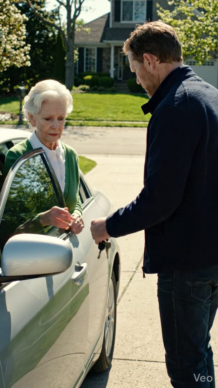 Drei Monate nachdem ich meinen Mann begraben habe, schnuppte mein Sohn die Schlüssel zum ersten Auto, das ich für mich gekauft habe, und sagte: "Du brauchst keine Freiheit mehr, ich werde dich in einem stillenden Haus auf dem Weg nach draußen fallen." Ich stand in der Fahrbahn und beobachtete, wie er das einzige Ding stiehlte, das mich wieder lebendig fühlte. Dann schickte ich einen Text, der ihn zum Schweigen brachte. Spotlight8