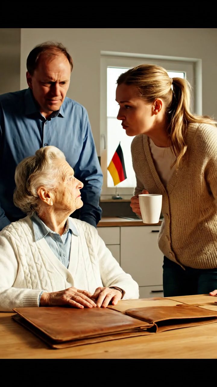 Meine Tochter in der Familie des Gesetzes zog in mein Haus und sagte, sie wollten nur vorübergehend bleiben. Aber nur wenig, sie übernahmen mein Haus, meine Küche, sogar mein Zimmer. Sie ließen mich allein in der Ecke sitzen und fressen kaltes Essen, als wäre ich derjenige, der dort auf ihrer Nächstenliebe lebte. Meine juristische Tochter sagte sogar: „River Pines hat bereits ein Zimmer für Sie bereit.“ Am nächsten Morgen öffnete ich einen alten Lederordner, machte einen Telefonanruf und alles wurde sofort auf den Kopf gestellt.