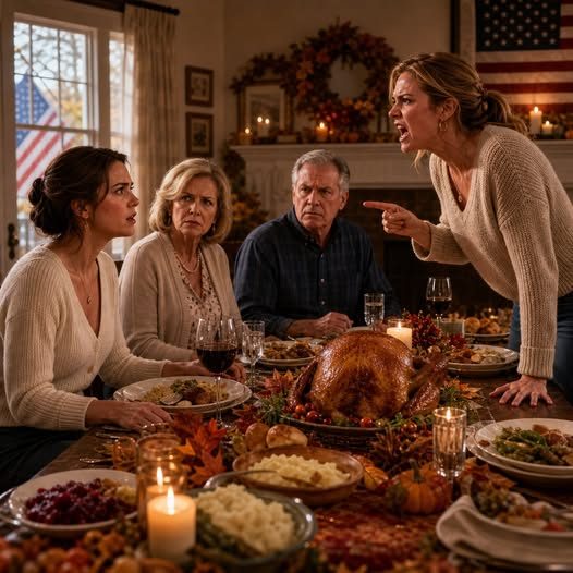 Tijdens Thanksgiving keek mijn zus over de tafel en zei: