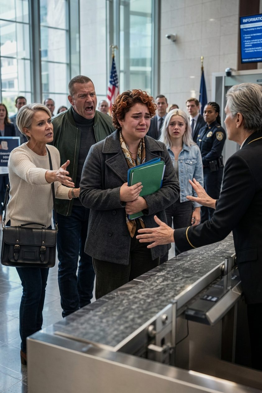 Meine Eltern schleppten meinen Pass, also konnte ich den Land Customs Officer nicht verlassen, erkannte mich jedenfalls Nachrichten