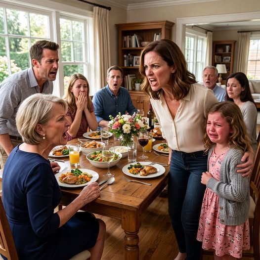 Pendant le dîner en famille, ma belle-mère a insulté ma fille de 8 ans devant tout le monde, disant qu'elle était moins jolie que ses cousins et qu'elle appelait des enfants des déceptions. Ma fille est devenue silencieuse. Je n'ai souri qu'en disant : Il vous reste environ trois heures. Elle ne savait pas ce qui allait arriver. Rois