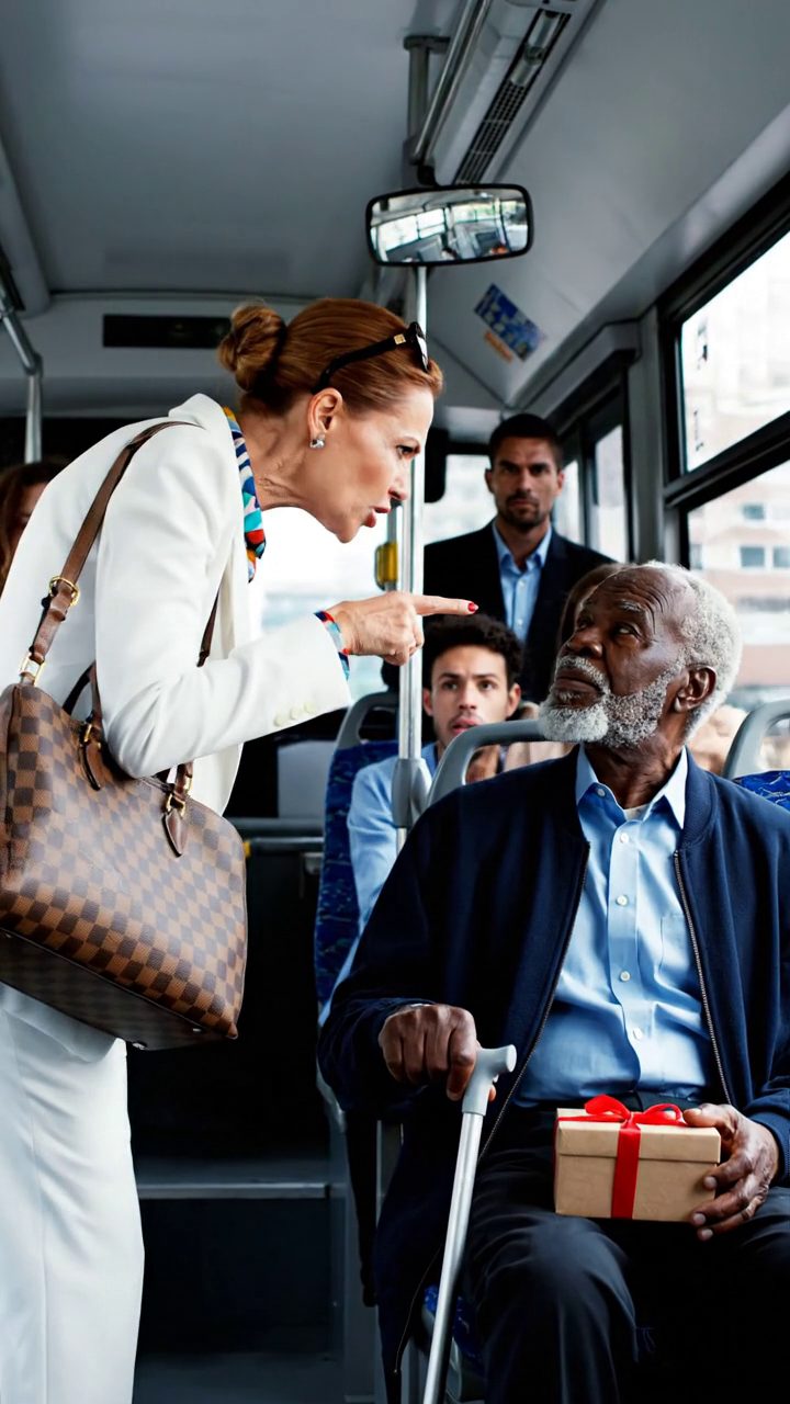 Powiedziała mojemu ojcu, żeby przeniósł się na tył autobusu.