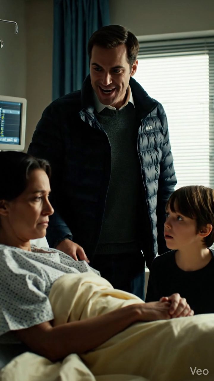 Ich wachte aus einem Koma in einem Colorado-Krankenhaus und hörte meinen neunjährigen Sohn flüstern, “Mom, nicht öffnen Sie Ihre Augen”... denn direkt vor der Tür, mein Mann und meine eigene Schwester warteten auf den Arzt, den Notar und einen Stapel Papiere, die alles nehmen konnte, was ich hinterließ, aber sie wussten nicht, dass die eine Person, die warnte, gerade in den Aufzug gegangen war.