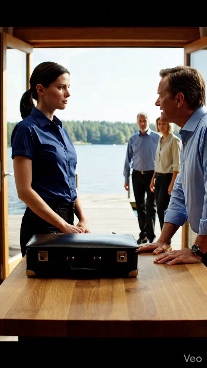 Meine Eltern dachten, das Lakeside Cottage, das ich gebaut habe, war sicher, bis mein Bruder im Gesetz es zu vermieten. Die Hände meines Vaters erschossen, als er es ein Familienvermögen nannte, und meine Schwester lächelte, bevor ich meinen Aktenkoffer öffnete. Das Päpstliche war ein gutes Leben.