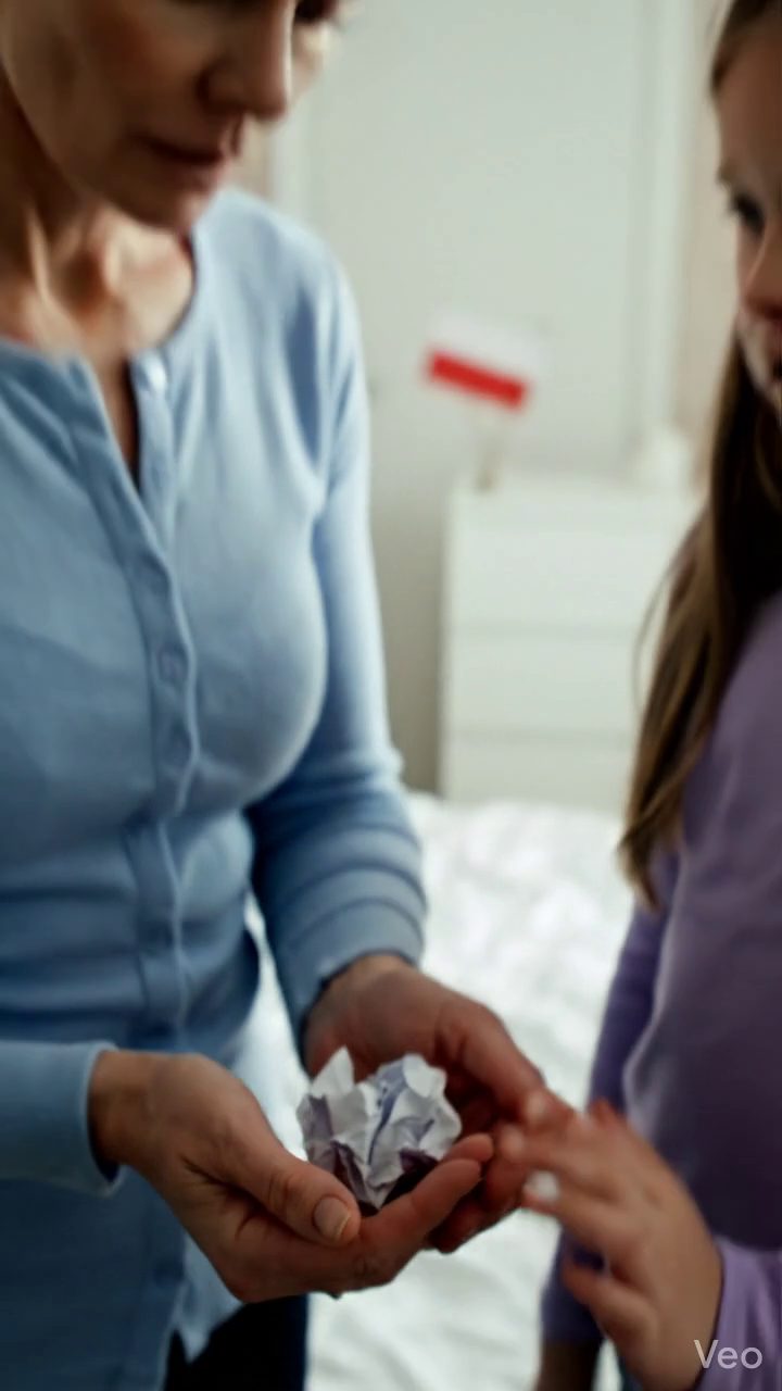 Na biznesowym brunchu mojego męża, moja 15 letnia córka poślizgnęła mi zgniecioną notatkę mówiącą: