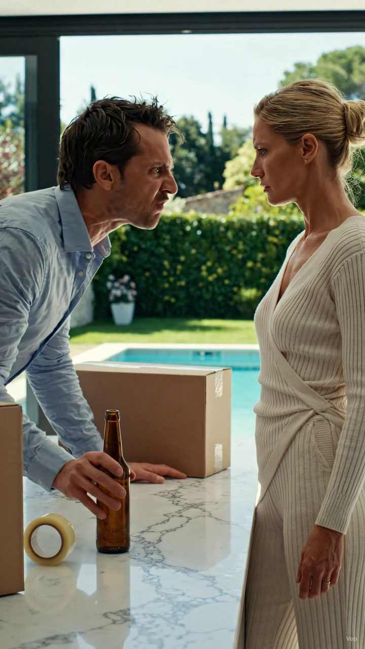 Mon mari a tapé sa bouteille de bière contre l'île de marbre dans notre nouveau manoir Bel Air et a dit: «Cette maison est à moi maintenant. Puis il m'a dit que ses parents et sa sœur divorcée débarquaient à LAX dans deux heures pour se déplacer, mais quand son VUS est revenu avec des bagages, la porte privée a refusé d'ouvrir pour une raison qu'il avait ri pendant la fermeture.