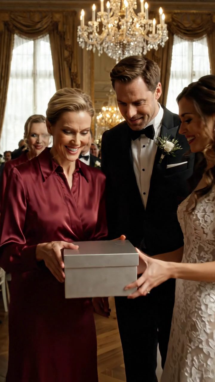 Meine Schwester setzte mich in den Flur neben den Mülldosen bei ihrer glitzernden Vermont-Hochzeit und sagte mir, dass ich nicht gezählt habe, also ging ich ruhig aus, verließ ein Silber Geschenk auf ihrem jetzigen Tisch und beobachtete den Ballsaal schweigen, als der Bräutigam es öffnete.
