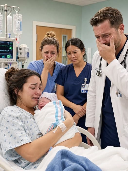 Sie ging allein ins Krankenhaus, um Geburt zu geben... und Momente, nachdem ihr Baby geboren wurde, sah der Arzt ihn an und brach plötzlich in Tränen nieder.